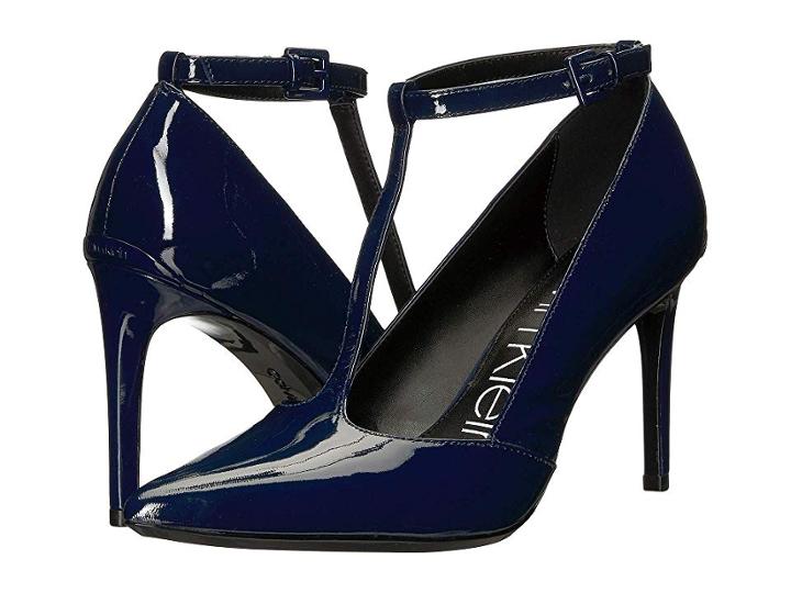 Calvin Klein Rocha (dark Navy Patent) Women's Shoes