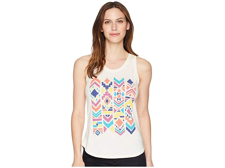 Rock And Roll Cowgirl Loose Fit Tank Top 49-5572 (natural) Women's Sleeveless