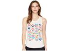Rock And Roll Cowgirl Loose Fit Tank Top 49-5572 (natural) Women's Sleeveless