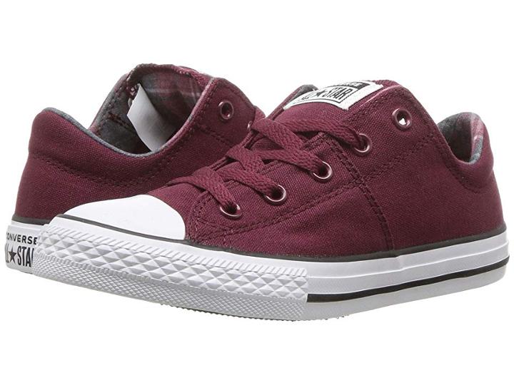 Converse Kids Chuck Taylor(r) All Star(r) Madison Ox (little Kid/big Kid) (burgundy/burgundy/white) Girls Shoes