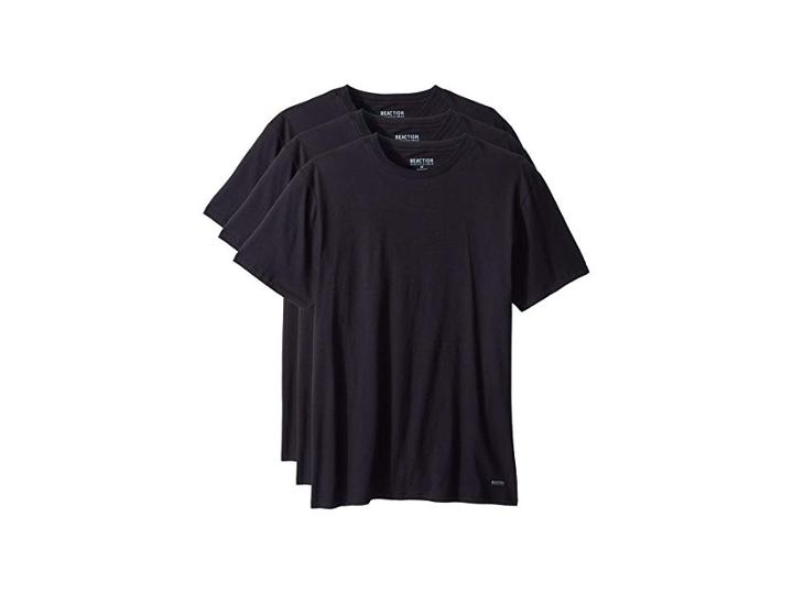 Kenneth Cole Reaction 3-pack Classic Fit Crew Neck Tee (black/black/black) Men's T Shirt
