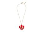 Kendra Scott Betsy Necklace (gold/red/mother-of-pearl) Necklace