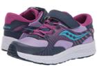 Saucony Kids S-velocer A/c (little Kid/big Kid) (purple/multi) Girls Shoes