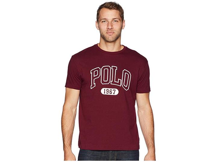 Polo Ralph Lauren Polo Logo Crew T-shirt (classic Wine) Men's T Shirt