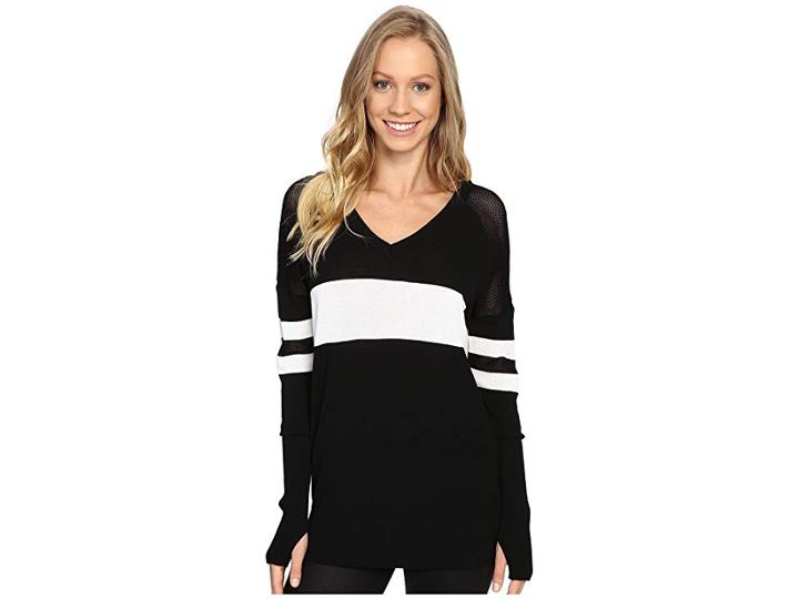Blanc Noir Jockey Sweater (black/white) Women's Sweater