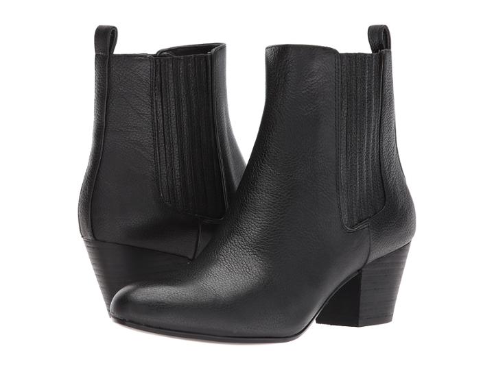 Nine West Haldi Bootie (black Leather) Women's Boots