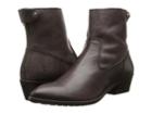 Frye Ruby Short Back Zip (charcoal Smooth Vintage Leather) Cowboy Boots