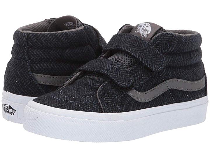Vans Kids Sk8-mid Reissue V (little Kid/big Kid) ((tweed Tech) Dark Denim/pewter) Boys Shoes