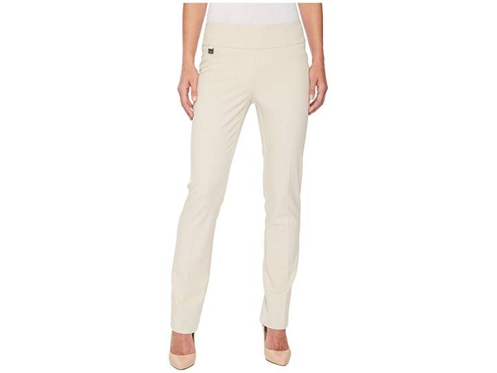 Lisette L Montreal Gaby Stretch Straight Leg Pants (beige) Women's Casual Pants