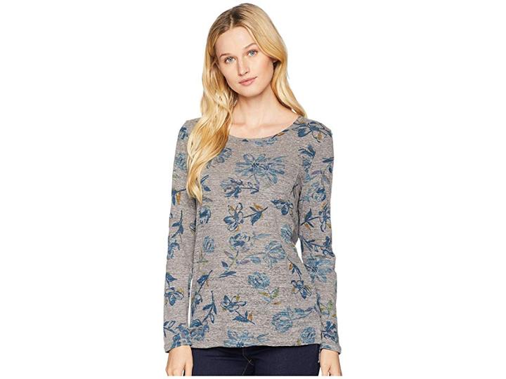 Tribal Long Sleeve T-shirt With Pocket (blue Jay) Women's T Shirt