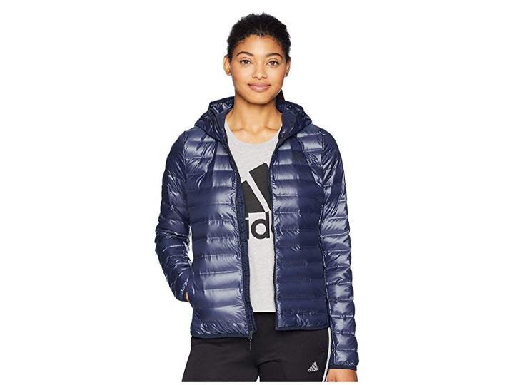 Adidas Outdoor Varilite Hooded Jacket (legend Ink) Women's Coat