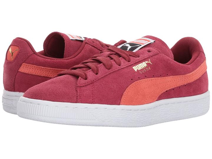 Puma Suede Classic (tibetan Red/hot Coral) Women's Shoes