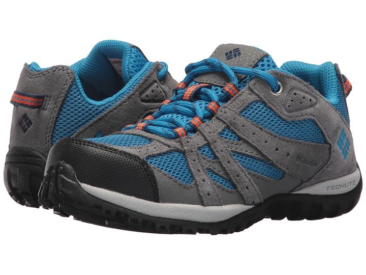 Columbia Kids Redmond (little Kid/big Kid) (static Blue/heatwave) Boys Shoes
