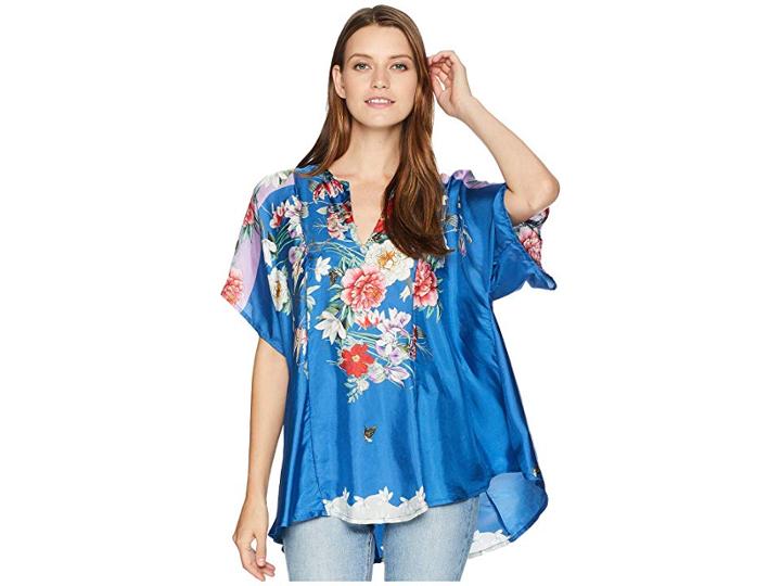 Johnny Was Samira Poncho (multi A) Women's Blouse