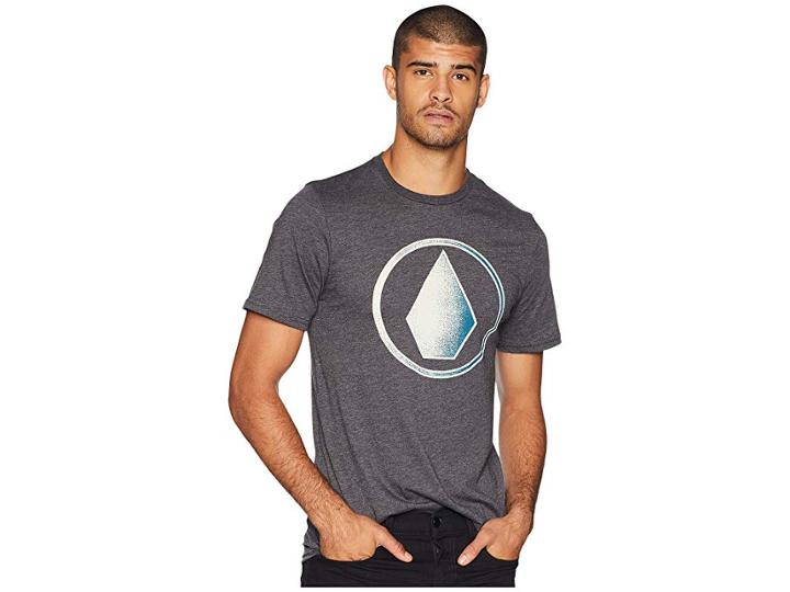 Volcom Removed Short Sleeve Tee (heather Black) Men's T Shirt