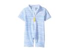 Toobydoo Blue Watercolor Sunsuit (infant/toddler) (blue/white) Girl's Swimsuits One Piece