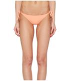 Stella Mccartney Timeless Basics Tie Side Bikini Bottom (faded Coral) Women's Swimwear