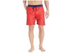 U.s. Polo Assn. Heather Contrast Waistband Swim Shorts (red Heather) Men's Swimwear