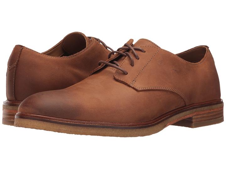 Clarks Clarkdale Moon (dark Tan Leather) Men's Lace Up Cap Toe Shoes
