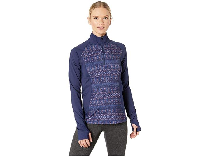Marmot Heavyweight Nicole 1/2 Zip (arctic Navy Yucatan) Women's Sweater