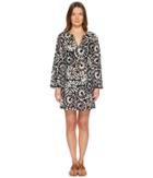 Tory Burch Swimwear Pomelo Floral Beach Tunic Cover-up (ivory Pomelo Floral) Women's Swimwear