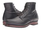 Frye John Addison Lace-up (black Smooth Pull-up Leather) Men's Boots