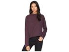 Free People Jackson Tee (dark Purple) Women's T Shirt