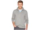 Perry Ellis Jersey Knit Zip Front Cardigan Sweater (smoke Heather) Men's Sweater