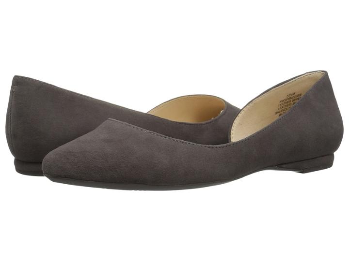 Nine West Spruce9x9 Flat (grey Suede) Women's Shoes