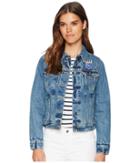 Levi's(r) Womens Kansas City Royals Denim Trucker Jacket (light Blue) Women's Coat