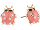 Vivienne Westwood Ladybird Earrings (pink Resin/black) Earring