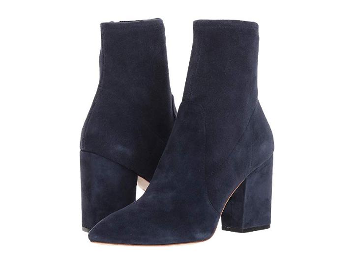 Loeffler Randall Isla Slim Ankle Bootie (eclipse Stretch Suede) Women's Shoes