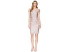 Adrianna Papell Short Metallic Embroidered Dress (lily Rose) Women's Dress