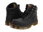 Dr. Martens Burnham St 6 Tie Boot (black Industrial Greasy) Work Lace-up Boots