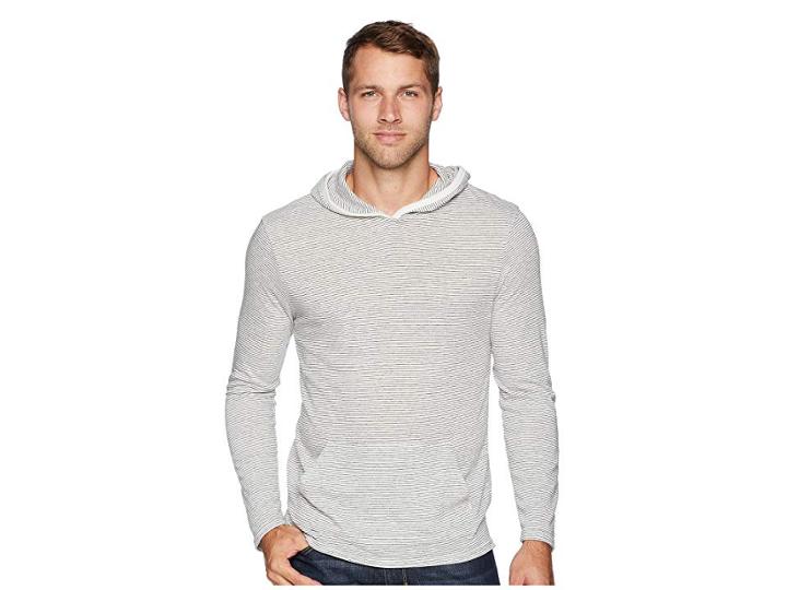Alternative Marathon Pullover Hoodie (eco Ivory Seaside Stripe) Men's Sweatshirt