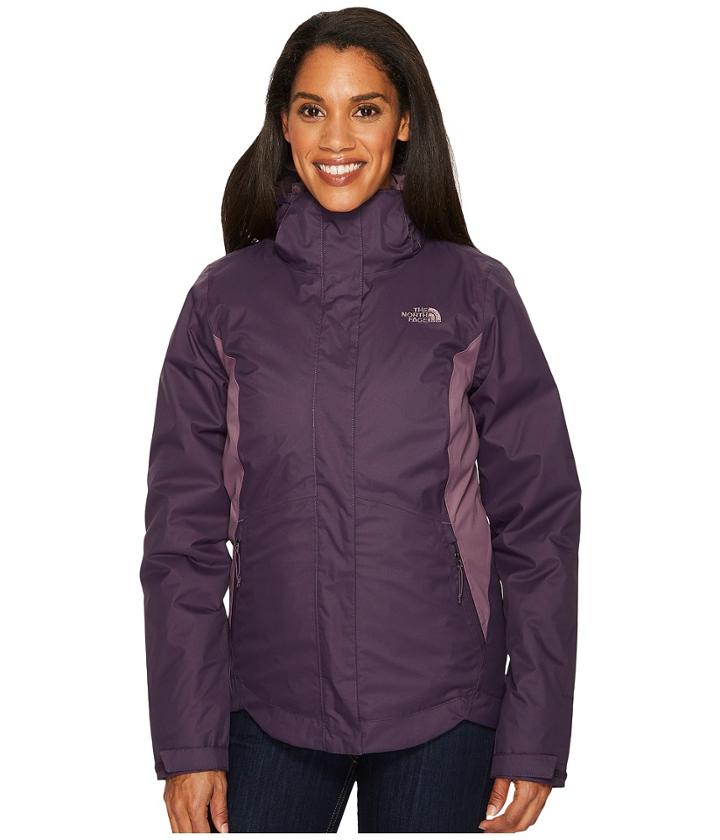 The North Face Mossbud Swirl Triclimate(r) Jacket (dark Eggplant Purple/black Plum) Women's Coat