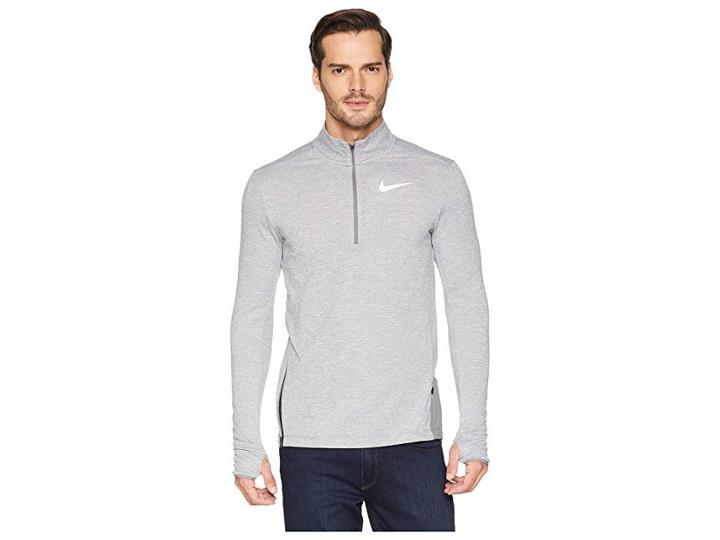 Nike Sphere Element Top 1/2 Zip 2.0 (gunsmoke/heather) Men's Clothing