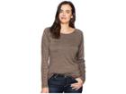 Ariat Study Top (major Brown) Women's Long Sleeve Pullover