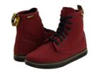 Dr. Martens Shoreditch (cherry Red/canvas) Women's Lace-up Boots