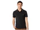 Original Penguin Short Sleeve Patch Logo Daddy Polo (true Black) Men's Clothing