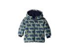 Hatley Kids Black Bears Fleece Lined Puffer Coat (toddler/little Kids/big Kids) (green) Boy's Coat