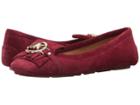 Michael Michael Kors Fulton Kiltie Moc (mulberry Sport Suede) Women's Moccasin Shoes