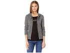 Juicy Couture Juicy Pull Jacket (worsted Grey Cashmere) Women's Clothing