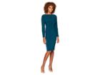 Lauren Ralph Lauren Matte Jersey Sagie Long Sleeve Day Dress (spruce/gold) Women's Dress