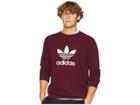 Adidas Originals Trefoil Crew Sweatshirt (maroon) Men's Sweatshirt