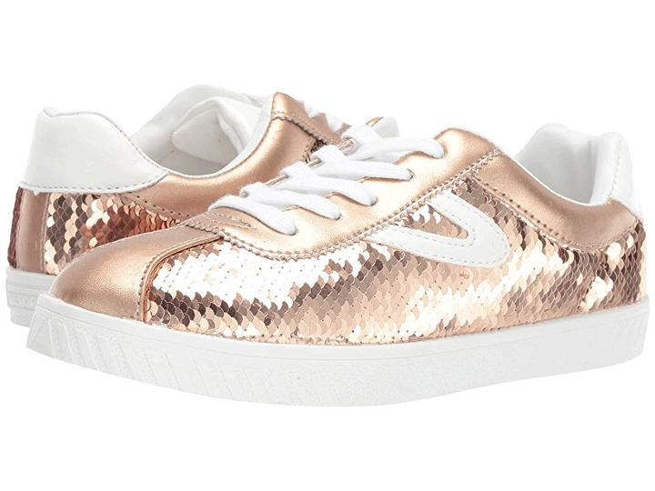 Tretorn Kids Camden Sequin (little Kid/big Kid) (dark Pink) Girl's Shoes