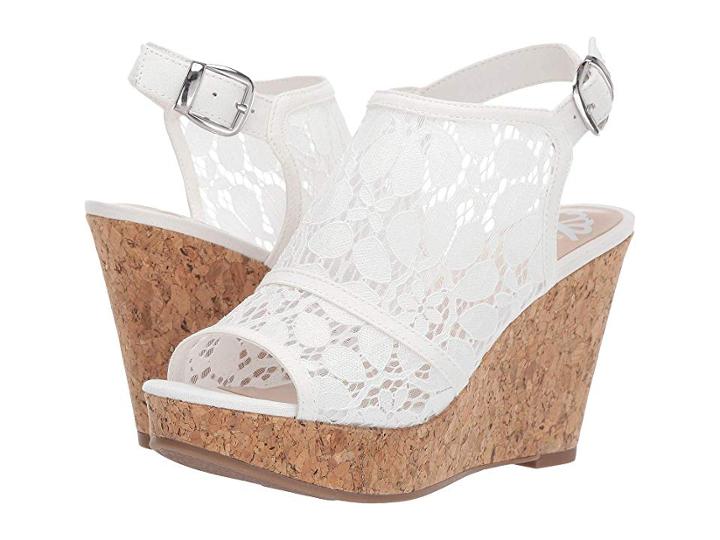 Fergalicious Karma (white) Women's Wedge Shoes