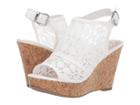 Fergalicious Karma (white) Women's Wedge Shoes