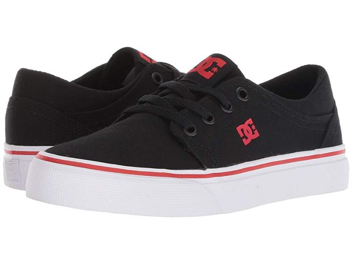 Dc Kids Trase Tx (little Kid/big Kid) (black/athletic Red) Boys Shoes