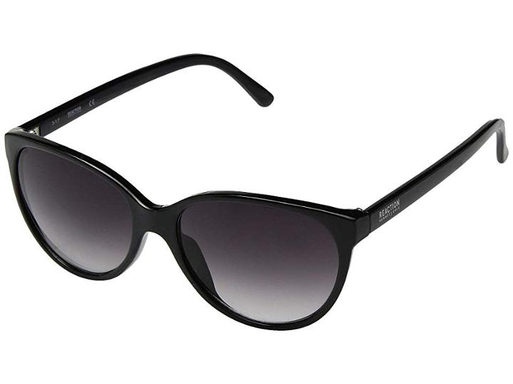 Kenneth Cole Reaction Kc1271 (shiny Black/gradient Smoke) Fashion Sunglasses